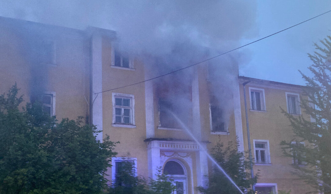 Video vom Brand der ehemaligen Musikschule Vöcklabruck