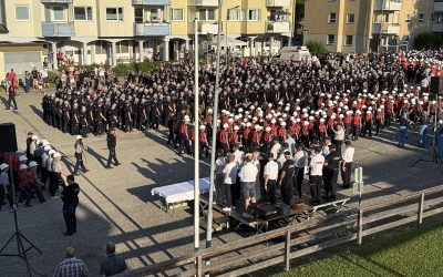 FF- Regau 28.06.2025 Bezirksbewerb 2025 Defilierung-1