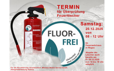 20.12.2025 Überprüfungstermin für Feuerlöscher